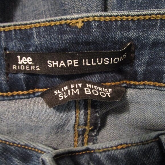 Women's Lee Riders Shape Illusions Slim Boot Midrise size 12M - Picture 3 of 5